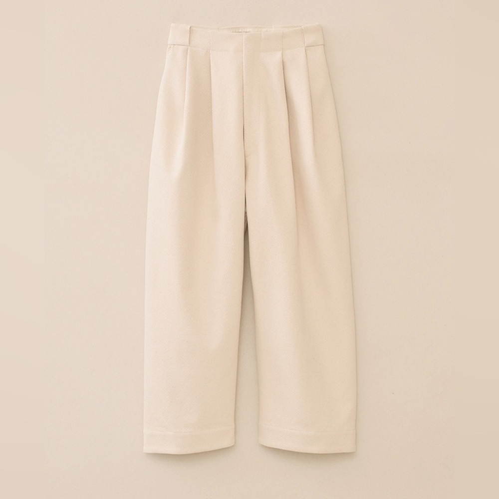 Lauren Manoogian Twill Trouser in Natural size 2 (Medium)